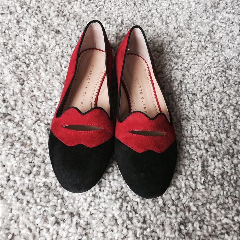 Charlotte olympia! Red lip shoes!